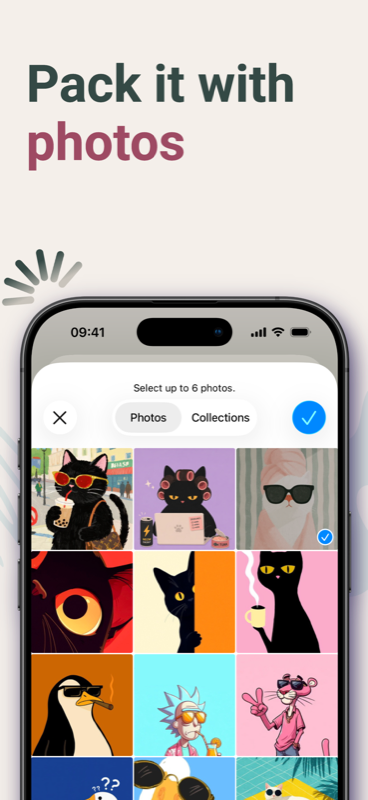 Adding photos to a Futura capsule — pack it with photos